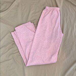 SHEIN Baby Pink Wide Leg Sweatpants